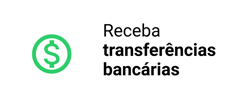 Receba transferência bancárias
