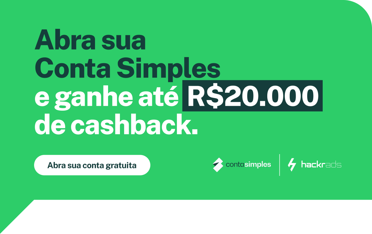 Abra sua Conta Simples e ganhe até R$20000 de cashback.